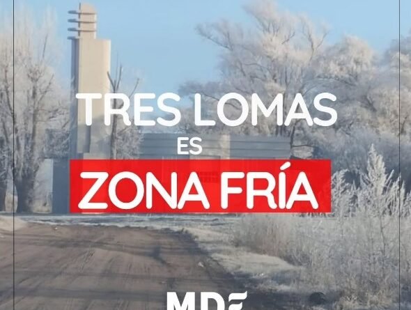 FIN DE LA ZONA FRÍA PARA TRES LOMAS Y LA REGIÓN