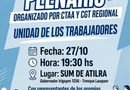 Trenque Lauquen será sede de un plenario por la unidad de los trabajadores